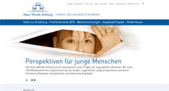 Desktop Screenshot of hans-wendt-stiftung.de